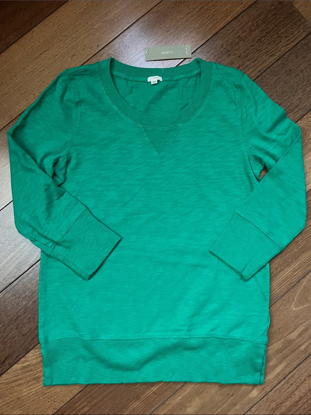 NWT J. Crew Marled 3/4 Sleeve Lightweight Sweatshirt